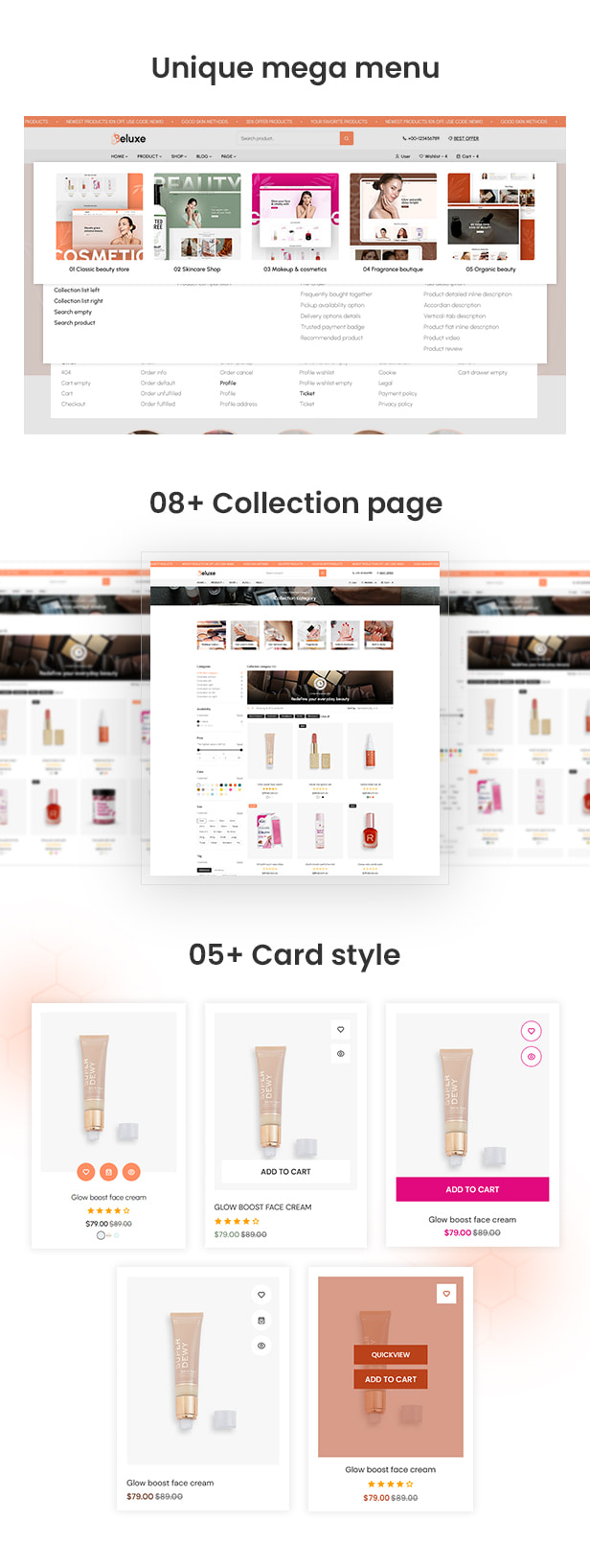 Beluxe – Beauty & Cosmetics Bootstrap 5 HTML eCommerce Template