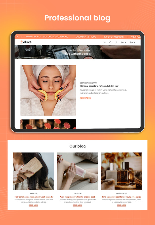 Beluxe – Beauty & Cosmetics Bootstrap 5 HTML eCommerce Template