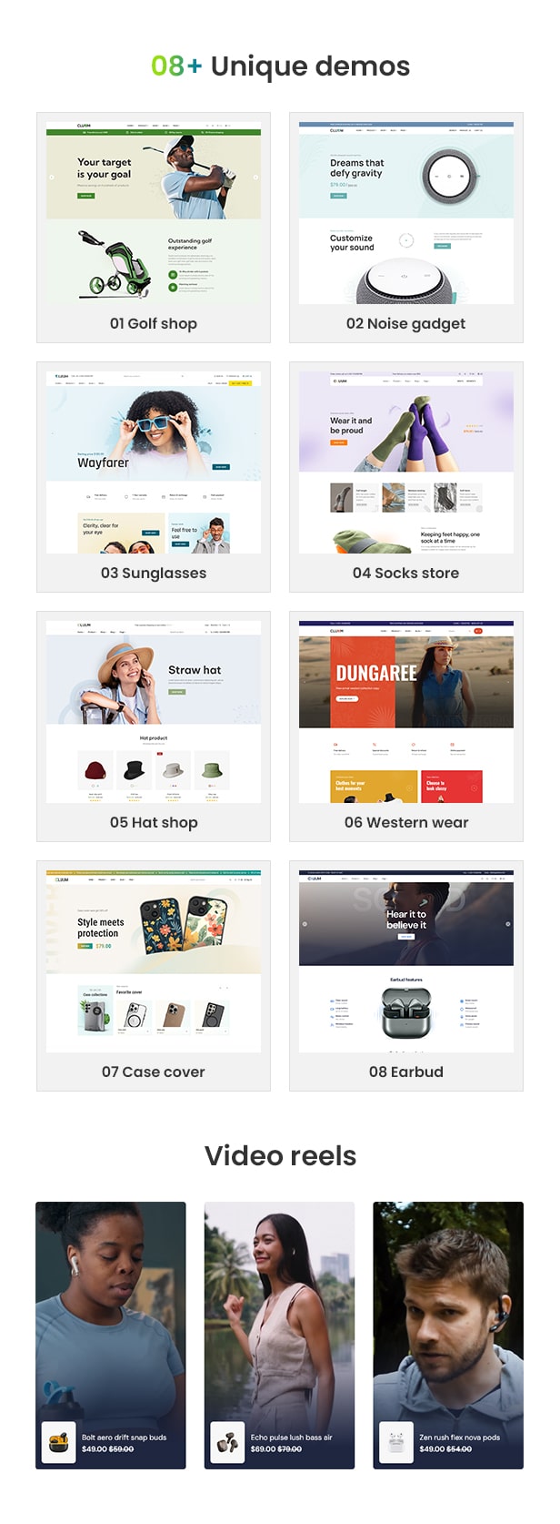 Cluum - Single Product Multipurpose Bootstrap 5 HTML eCommerce Template - 3