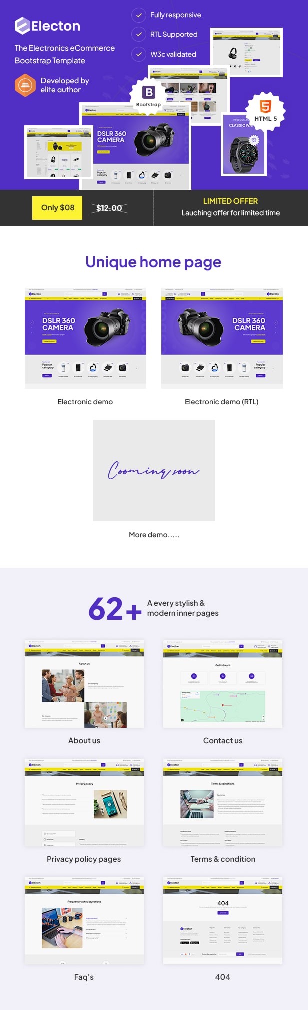 Electon - The Electronics & Gadgets eCommerce Bootstrap Template - 1