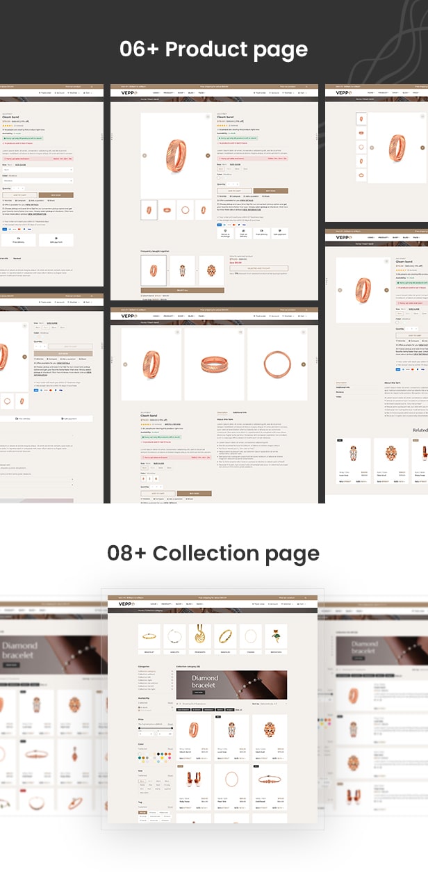 Veppo - Modern Jewelry Bootstrap eCommerce HTML5 Template - 4