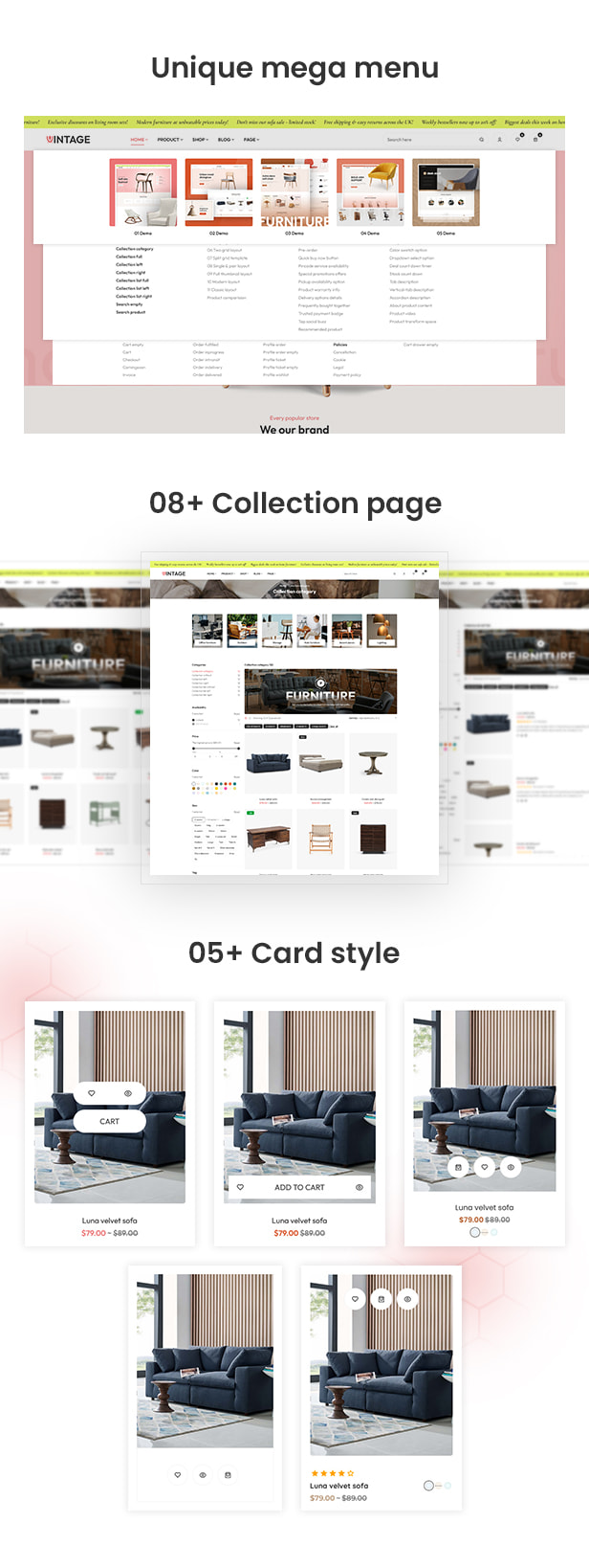 Vintage - Modern Furniture HTML eCommerce Template - 4