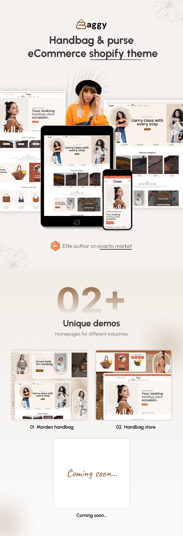 Baggy – The Handbag & Purse Store eCommerce Shopify Theme