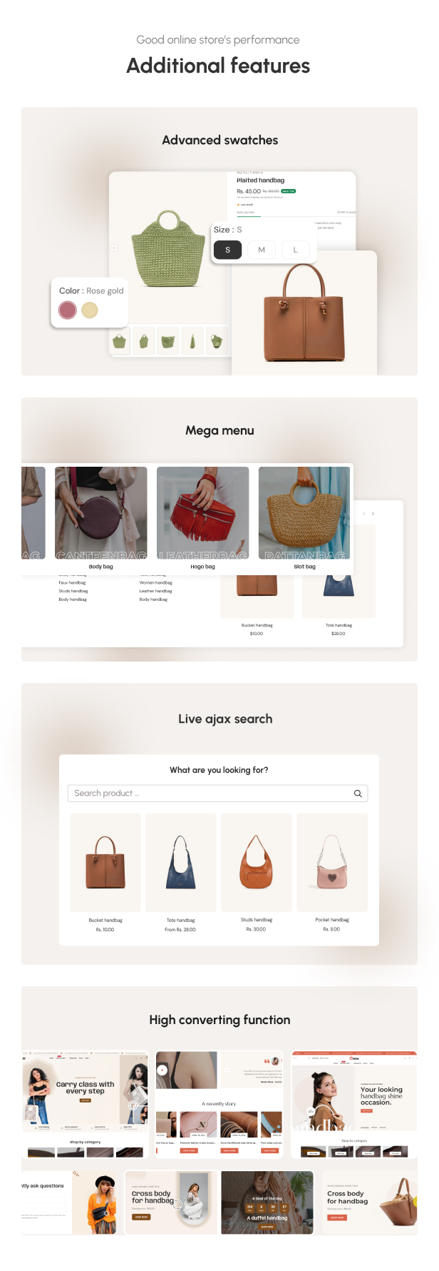 Baggy – The Handbag & Purse Store eCommerce Shopify Theme