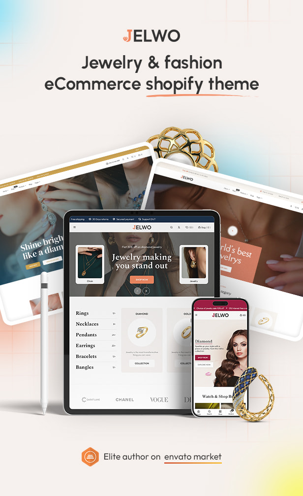 Jelwo - The Jewelry & Fashion eCommerce Shopify Theme - 2