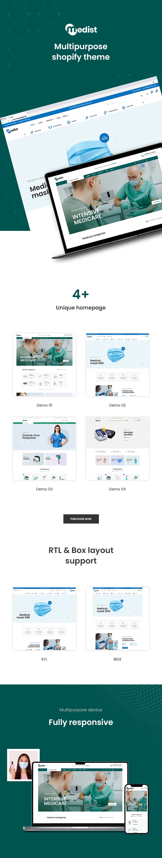 Medist - The Healthcare & Medical Shopify Theme