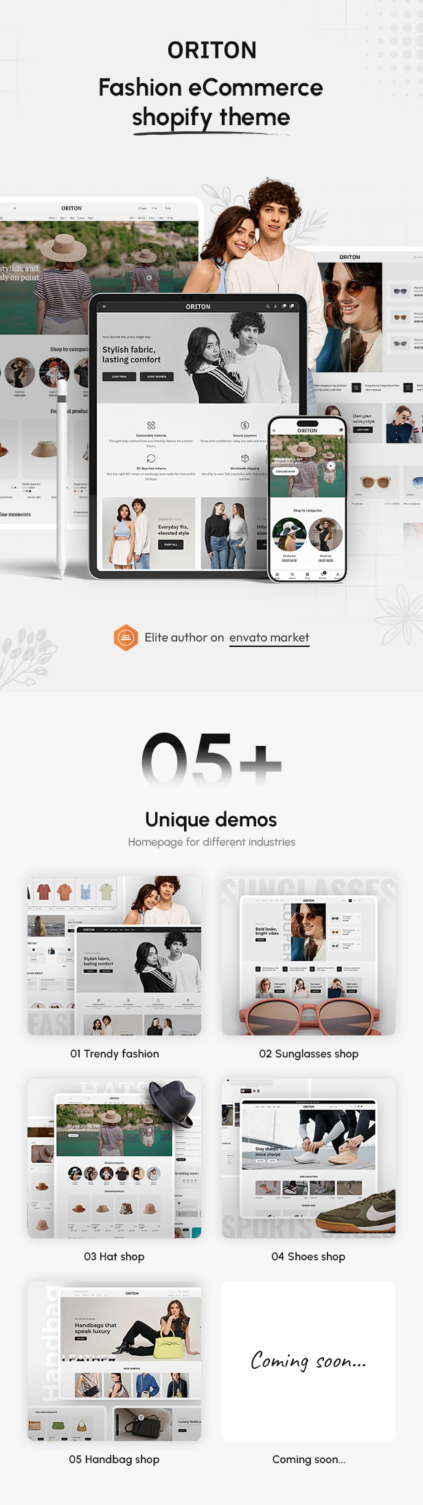 Oriton – Creative Fashion & Lifestyle eCommerce Shopify Theme - 1
