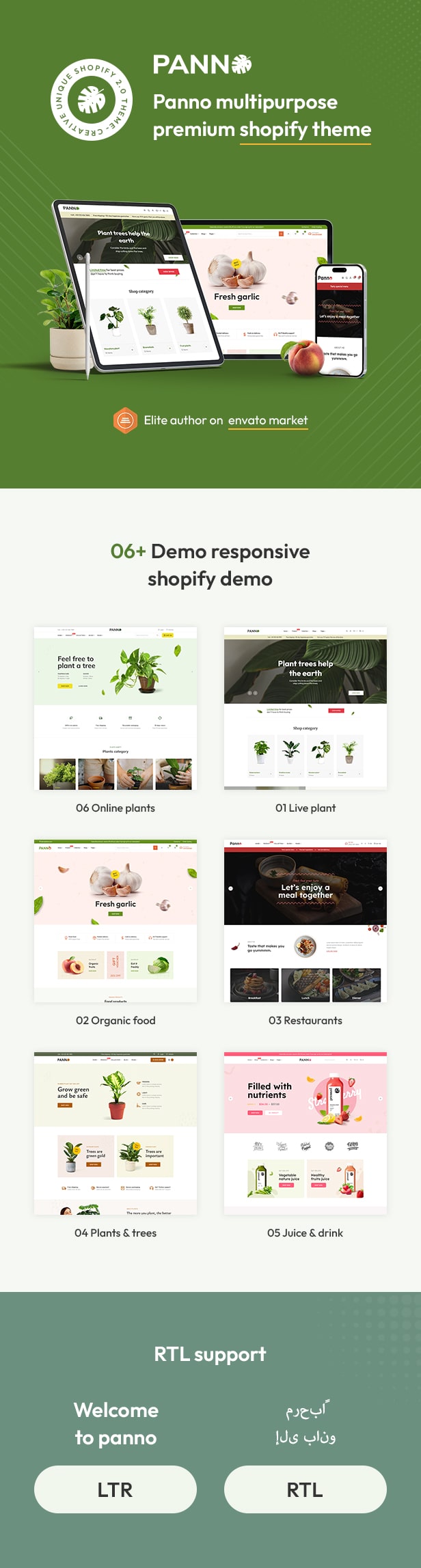Panno - The Plants & Organic Food eCommerce Shopify Theme - 1