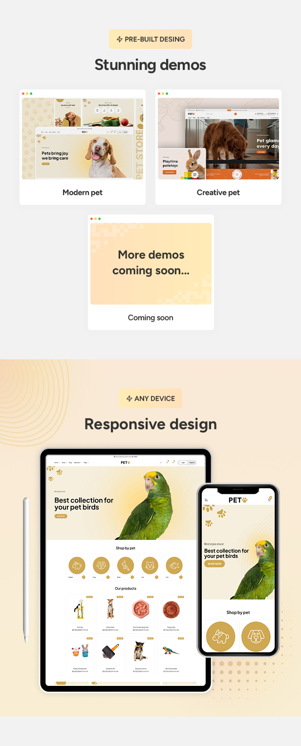 Peto - The Pet Shop & Pet Care Accessories Shopify 2.0 Theme