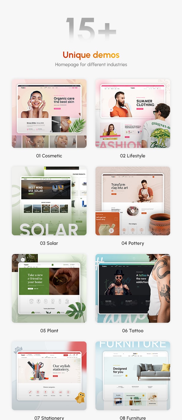 Tiano - Unique Multipurpose eCommerce Shopify Theme
