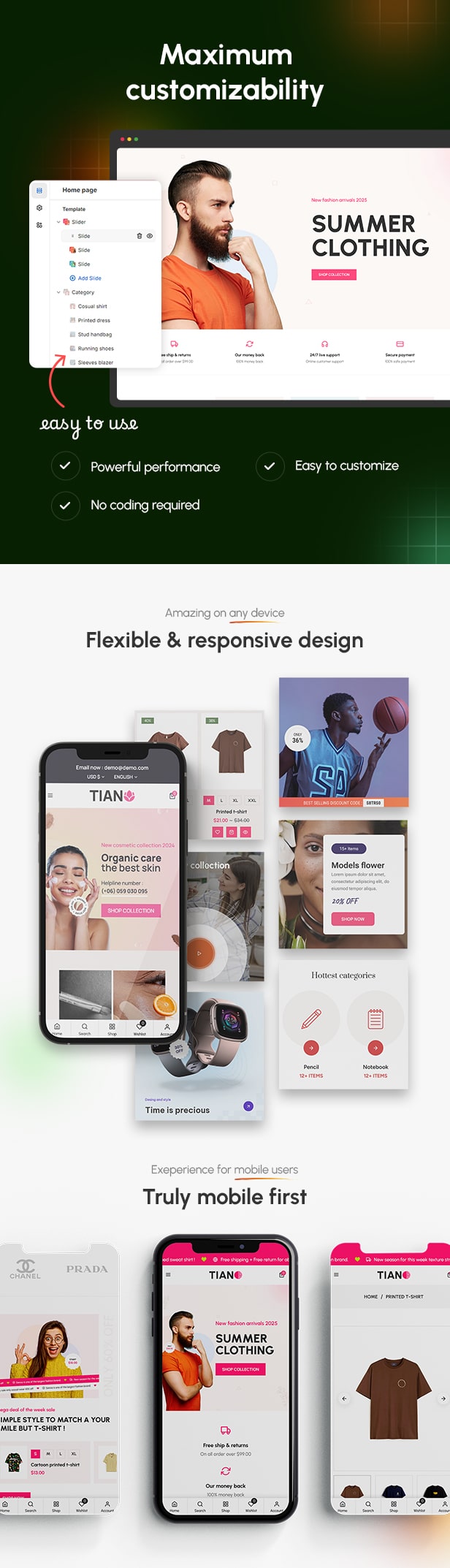 Tiano - Unique Multipurpose eCommerce Shopify Theme