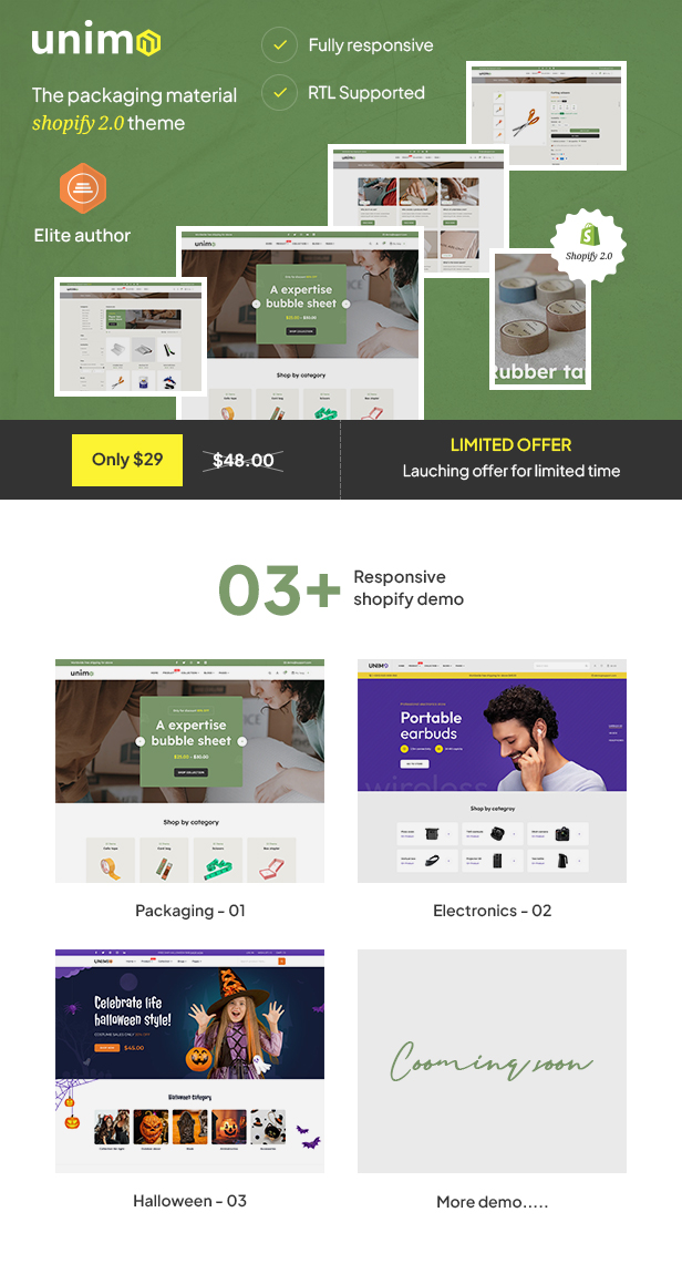 Unimo - The Packaging Material Shopify Theme - 3